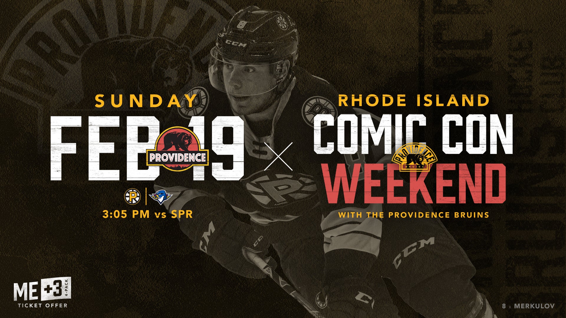 RI Comic Con Weekend Providence Bruins